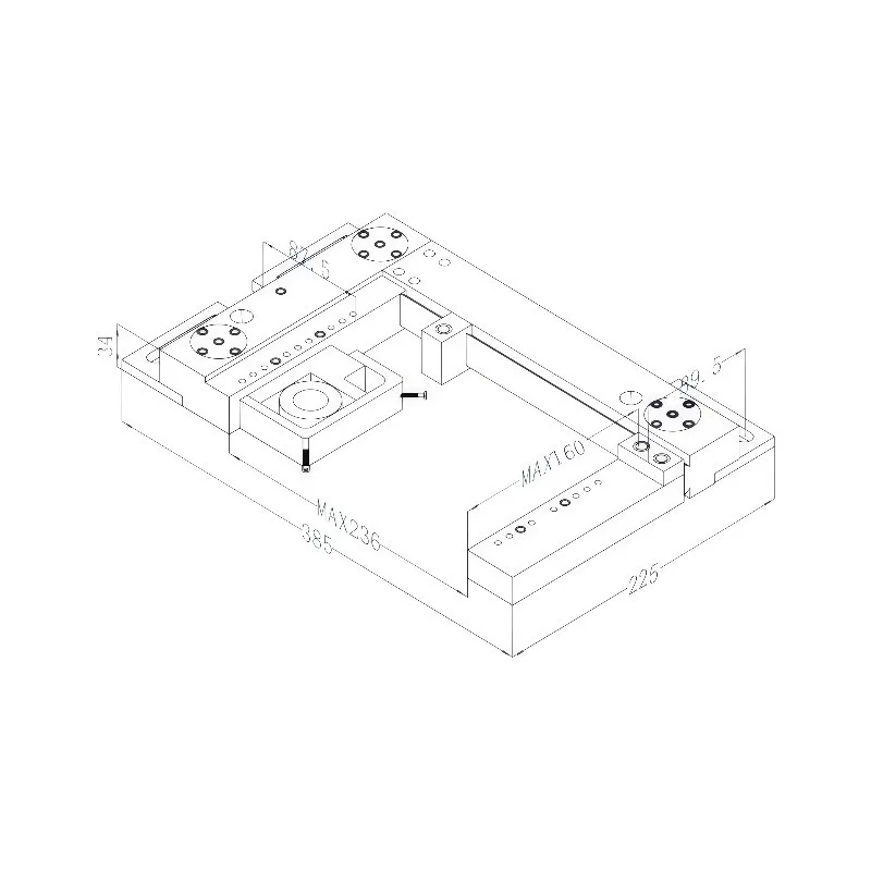 Steel Wire EDM Clamping Kit 3A-210021 Spherical Bearing Quick Setup HRC50-55 Taiwan Machinery Factory Hardened