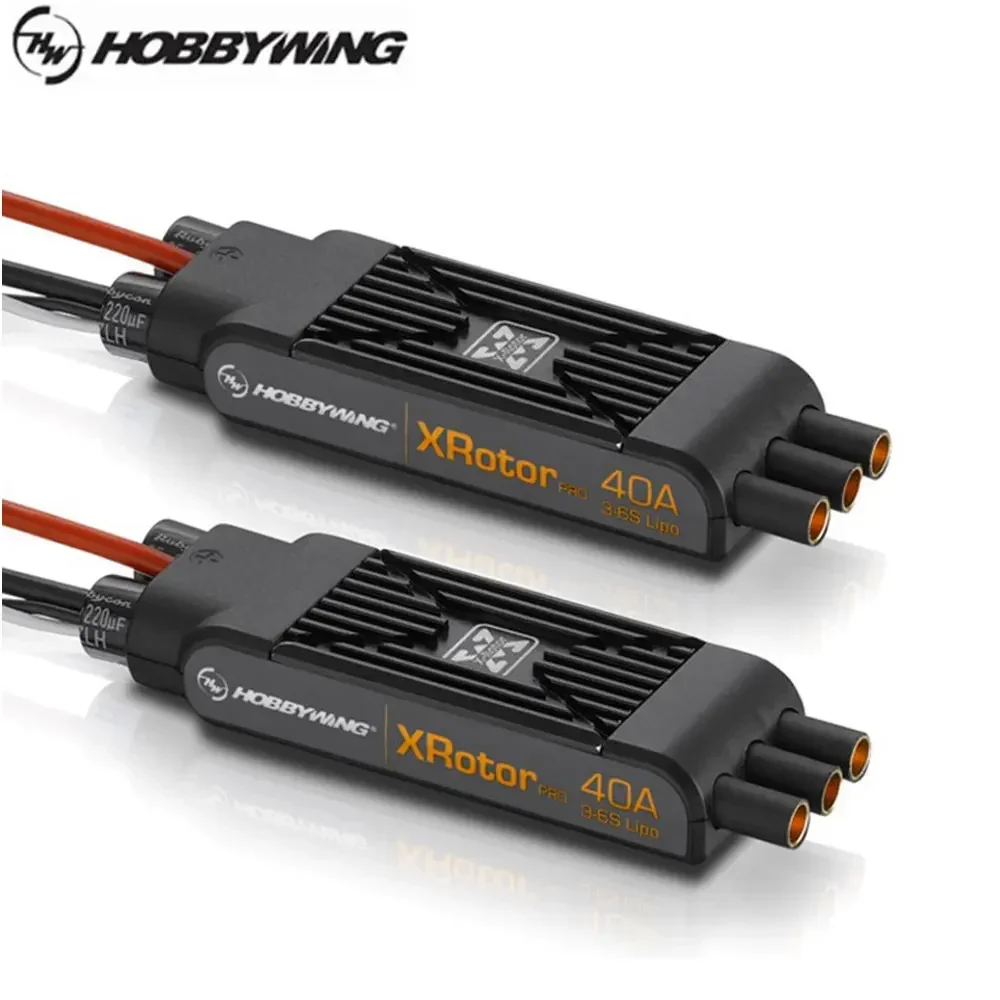 

2 шт. Hobbywing XRotor Pro 40A ESC No BEC 3S-6S Lipo Brushless ESC DEO для квадрокоптера 550 ~ 880 класс Multirotors