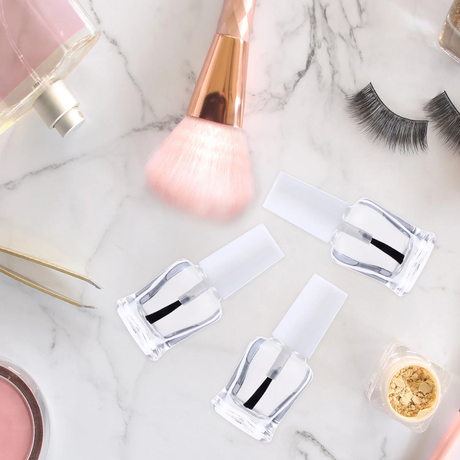 20 個空のマニキュアガラスボトル 5 ミリリットルトラベルサイズ詰め替え容器マニキュア愛好家のための透明なサブパッケージ