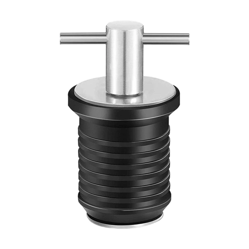 Marinha Barco Dreno Plug, T-Handle Parafuso, borracha ajustável Deck