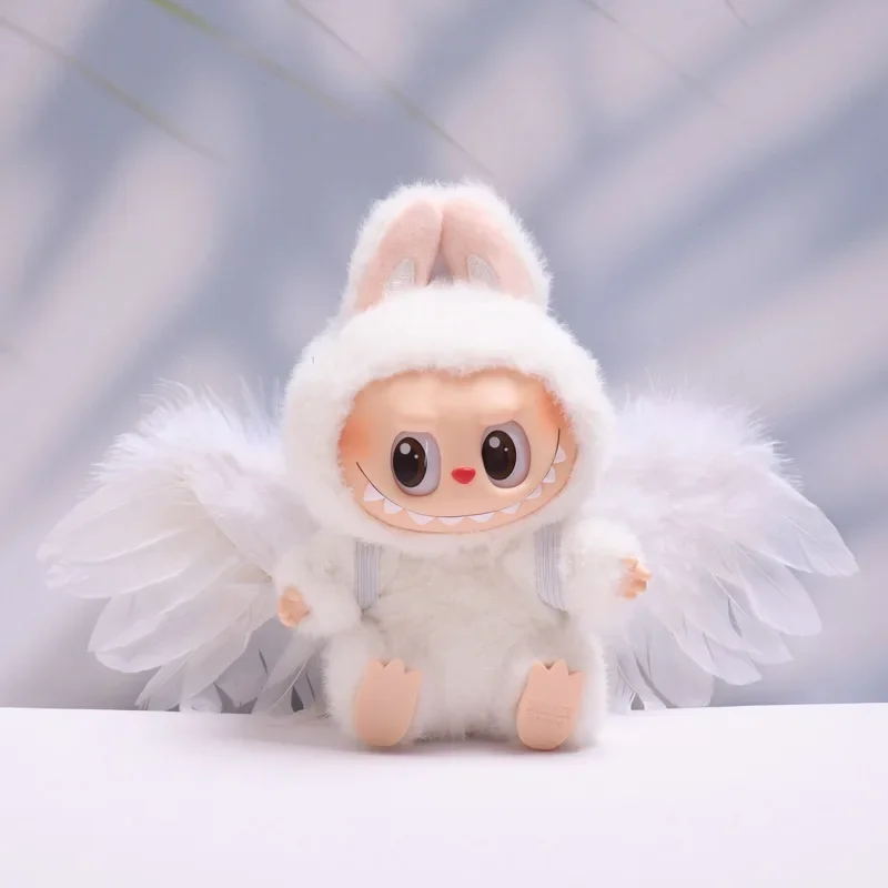 Mini ropa de muñeca de peluche de 17cm, accesorios para traje para Corea Kpop Exo Labubu Idol V1 V2, disfraz de abeja, dinosaurio, tiburón, regalo