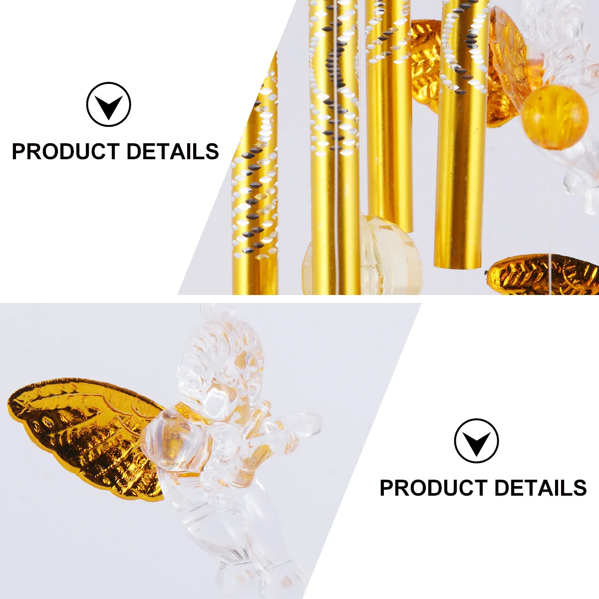 

1Pcs Delicate Wind Bell Hanging Decor Ideal Gift for Friend Family Lover Garden Indoor Outdoor Decoration Angel Cupid Design