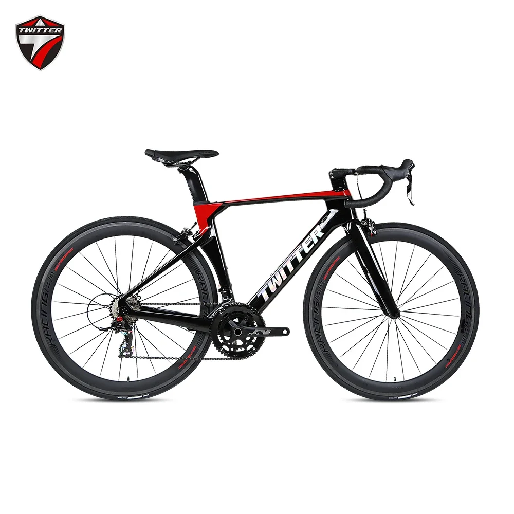 

TWITTER R5 RIVAL-22S 56cm Fully hidden inner cable routing Breaking Wind Racing T800 carbon fiber road bike bicicletas bicycles