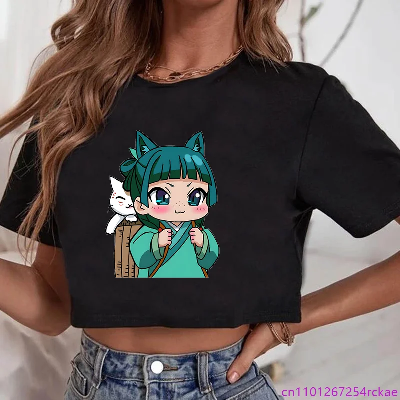 أنيمي يوميات صيدلية مطبوعة تي شيرت قصير المرأة الصيف كول فضفاض قميص المرأة قمم تي شيرت #1