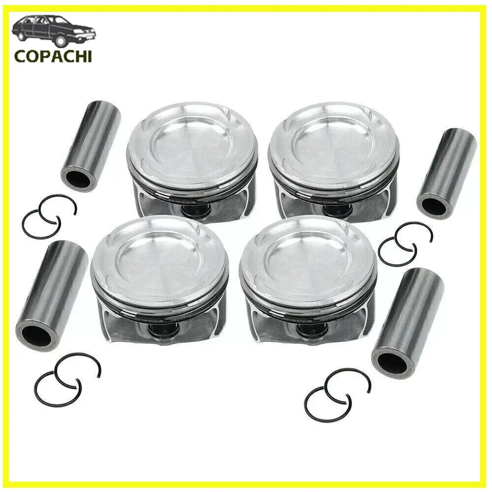 4 PCS 2700301717 Pistons And Rings Set Φ83mm KS For Mercedes-Benz A200 CLA200 GLA200 1.6T M270.910 Car Accessories Parts