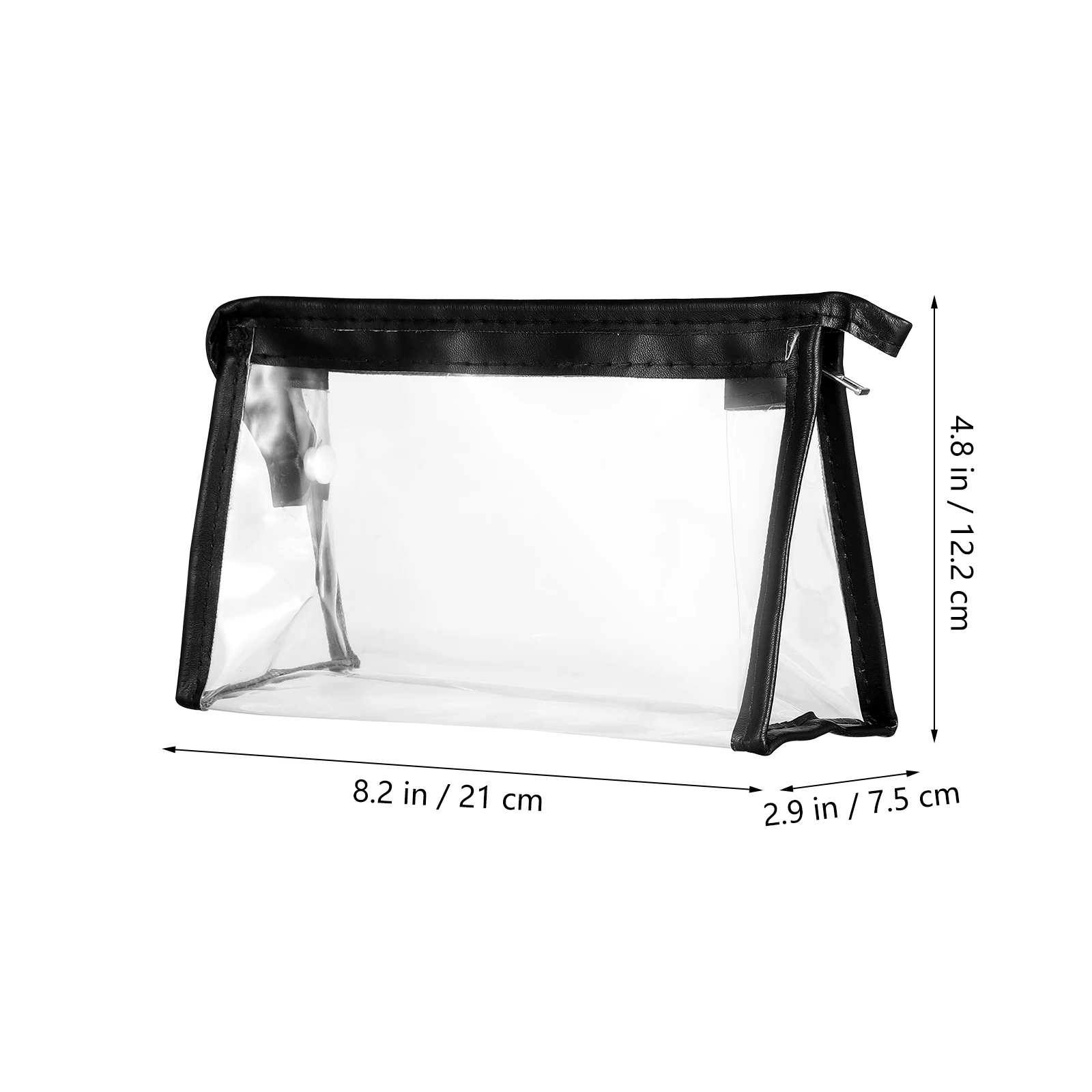 6 個クリア PVC トラベルストレージバッグ大容量メイクアップトイレタリーオーガナイザーバスルームアクセサリーウォッシュバッグ透明デザイン