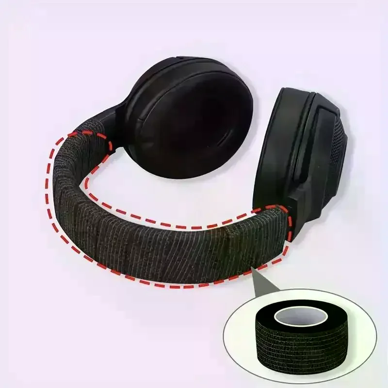 Headphone Headband Peeling Repair Tape 5PCS Tearable Anti-Aging Protector Strip for Daily Headset Maintenance Use
