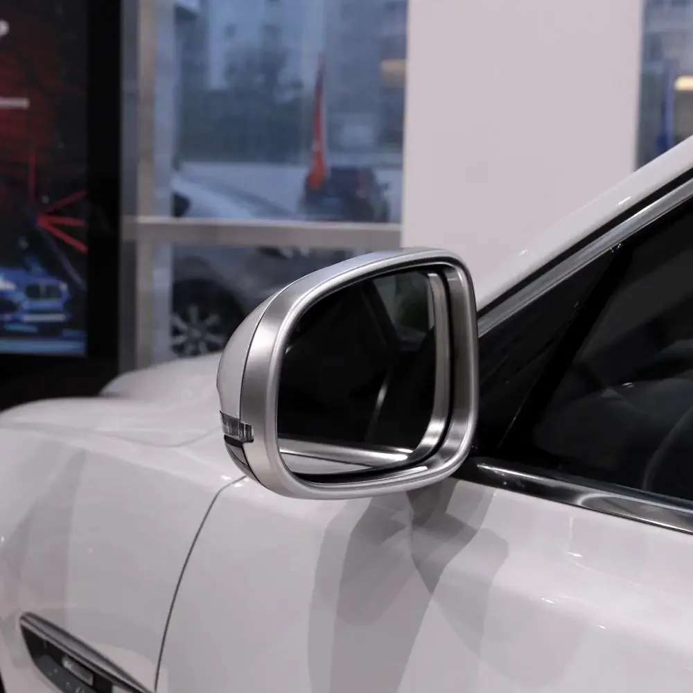 ABS Silver Exterior Side Rearview Mirror Frame Trim Cover For Jaguar XE 2015-20 / XF 11-2020 XJ/XJL 2010-2016 Car Accessories