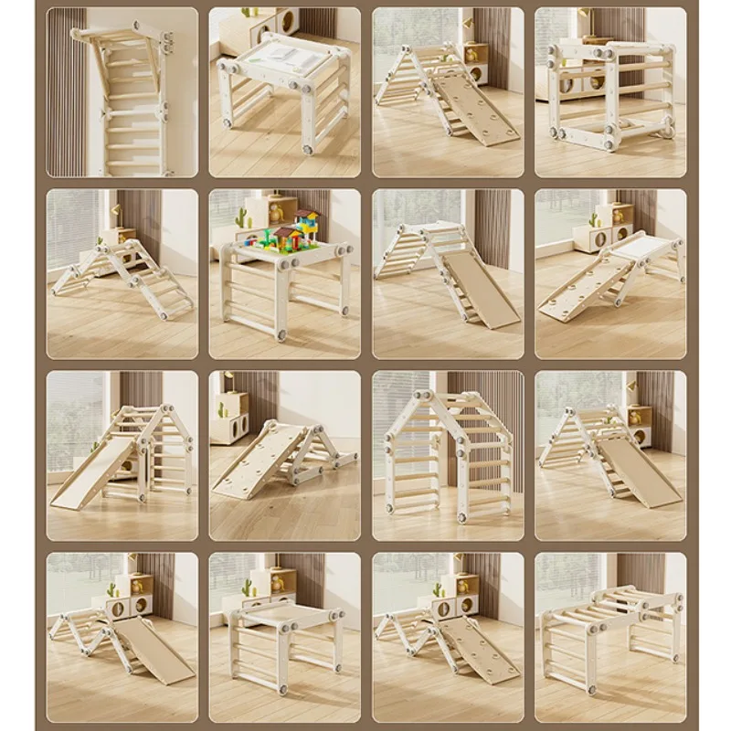 

Монтессори в тренажерном зале для скалолазания в помещении и на открытом воздухе, пластиковая рама для скалолазания, слайд-качели