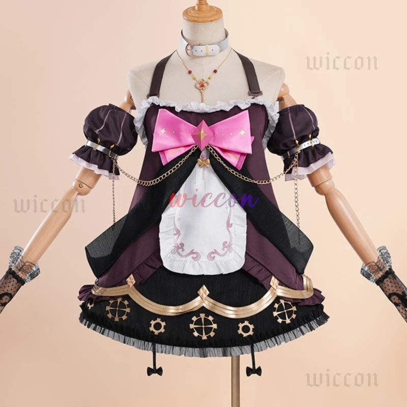Ace Taffy Cosplay Costume VTuber Hololive Anime Women Sexy Dress Cloak Uniform Role Play Clothing Carnival Party Suit 2024 New