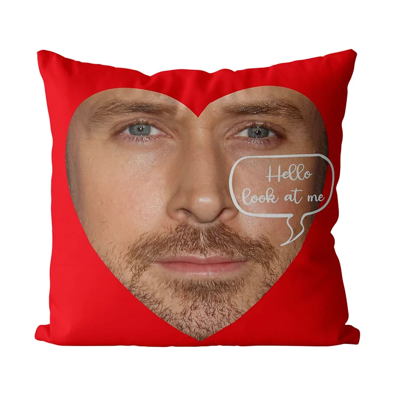 Aertemisi 18'' x 18'' We love Ryan Gosling Square Throw Pillow Cushion Covers Cases Pillowcases 45cm x 45cm