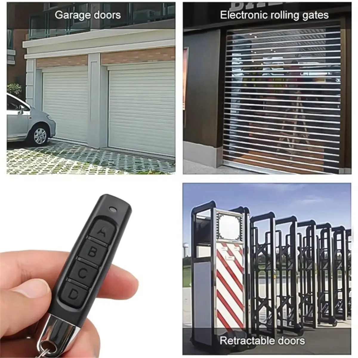 828 Mega Sale 20PCS Remote Control 433MHz Garage Door Gate Opener Duplicator Clone Cloning Code 4-Button Transmitter