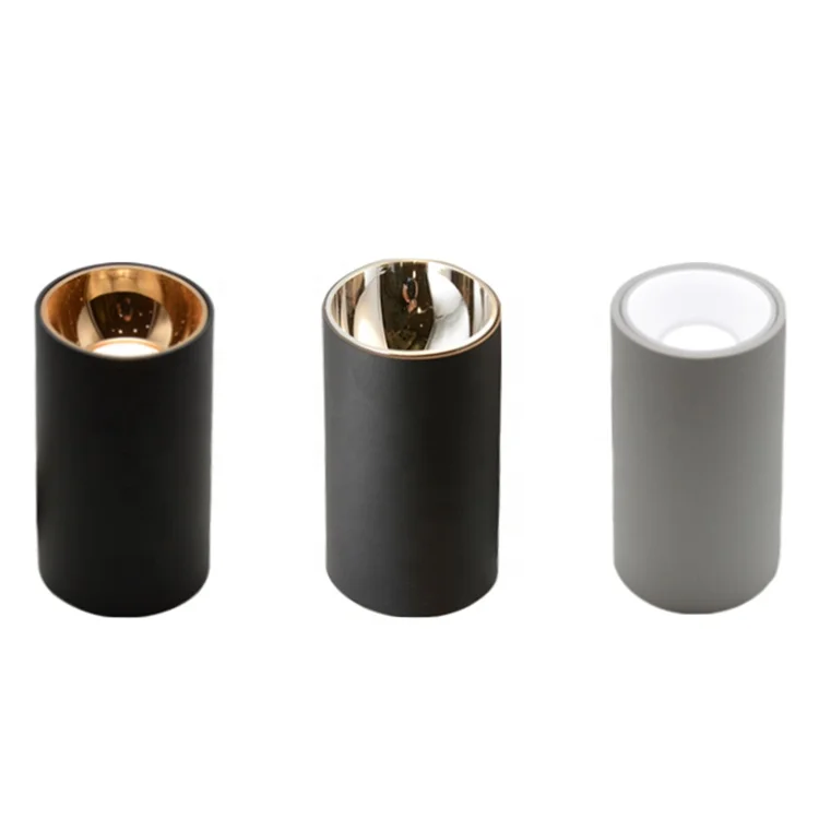 High Brightness High Quality Round White Black Surface Mount Smart Light Emitting Diode Ceiling Downlight