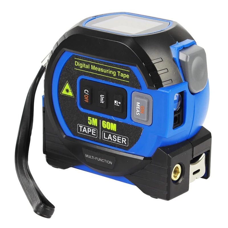 Lasermeetlint, 3-in-1 uiterst nauwkeurige oplaadbare infrarood laserafstandsmeter