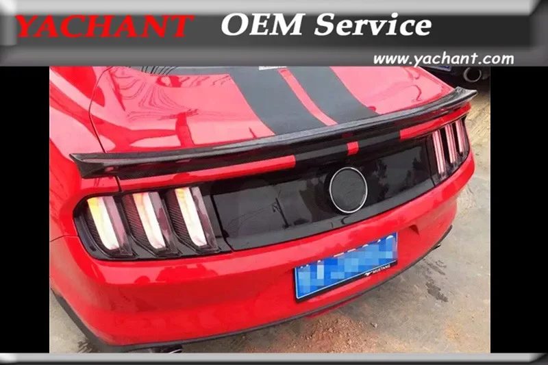 Auto-Styling Heckspoiler aus Kohlefaser Passend für 2015-2017 Mustang YC Design Typ II Stil Kofferraum-Spoilerflügel