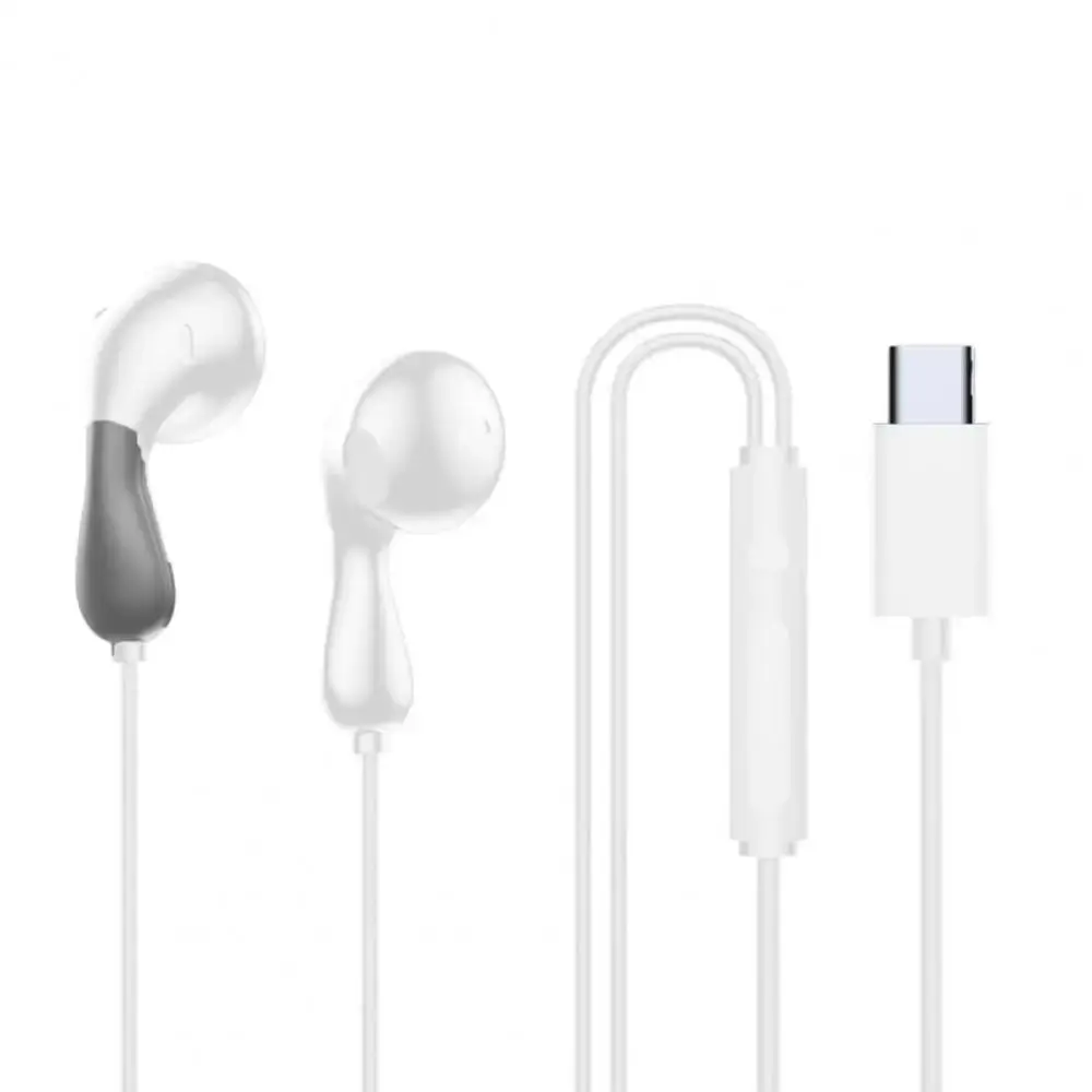 

In-Ear Wired Headphones HD Mic Stylish Hifi Stereo Headset Noise Reduction Low Latency Type C&3.5mm Earphones Sport
