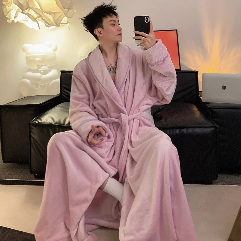 Plus size robe - 833 taro purple (men's)