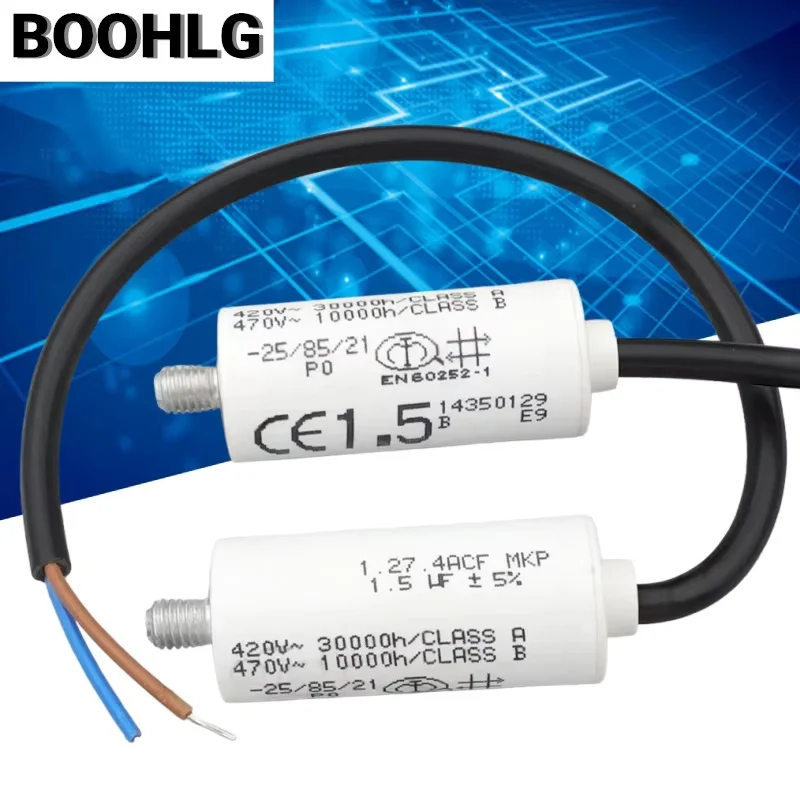 1 PCS 1.27.4ACF MKP 1.5uF Capacitor de partida