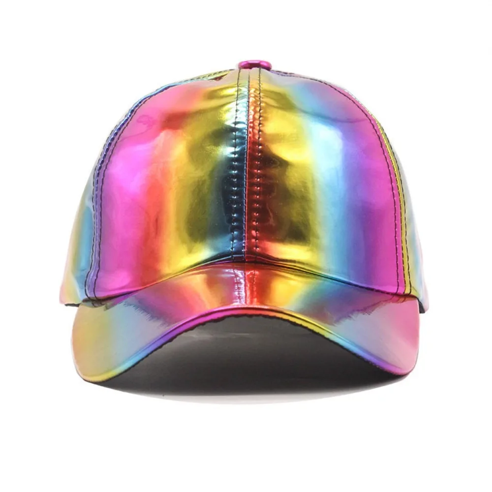 Fashion Rainbow Color Changing Hat Men Hip-hop Baseball Cap for Women Cap Back To The Future Prop Bigbang Baseball Cap