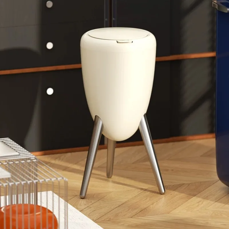 MOMO Creative Trash Can Press-type Trash Can With Lid Household Floor-standing Living Room Bedroom 2026 New Model