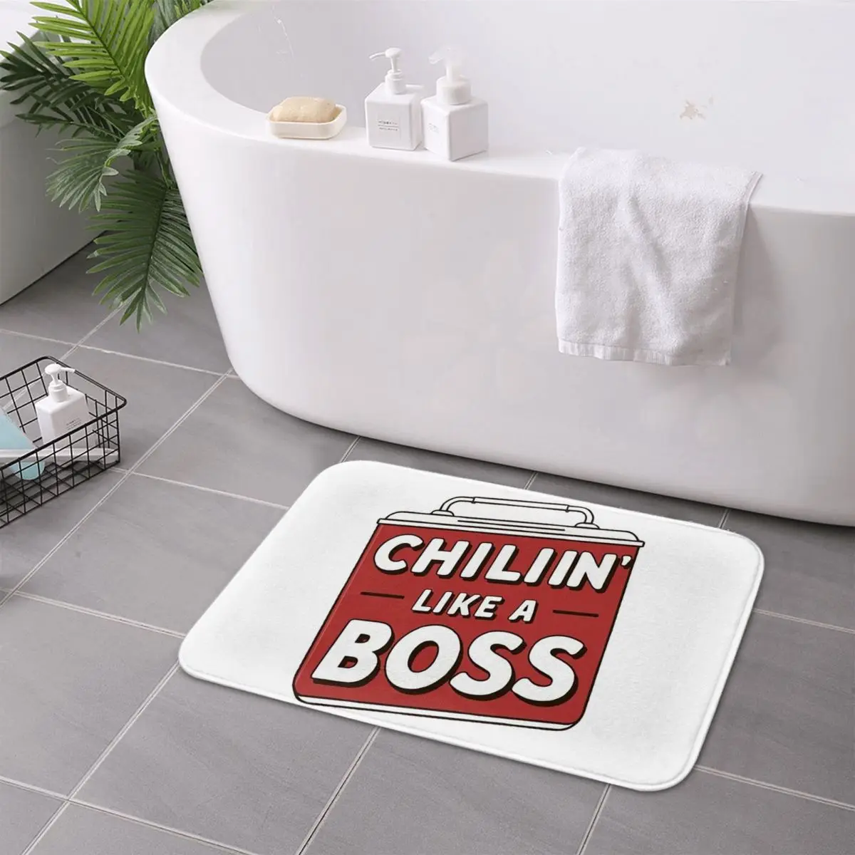 

Нескользящий коврик Chillin Like A Boss, напольный коврик, ковер для кухни, входа, дома, ванной комнаты, гостиной, коврики для ног