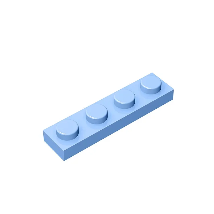 Gobricks GDS-504 Platte 1 x 4, kompatibel mit Lego 3710 Teilen Kinder-DIY-Baustein, Partikelplatte zum Selbermachen