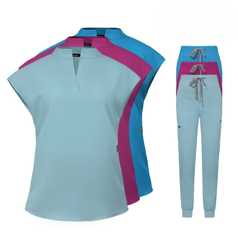 Stand up medical workwear for healthcare professionals and skin management professionals in beauty salons.