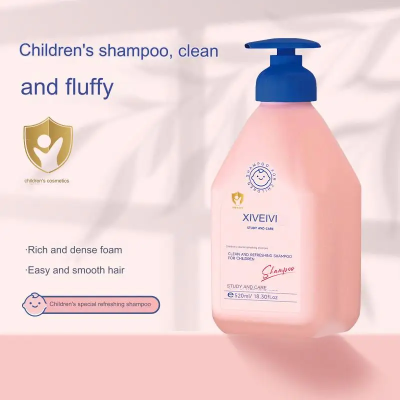 520ml 2-in-1 Children\'s Refreshing Shampoo and Body Wash Foam Rich Moisturizing for Children Aged 3-12