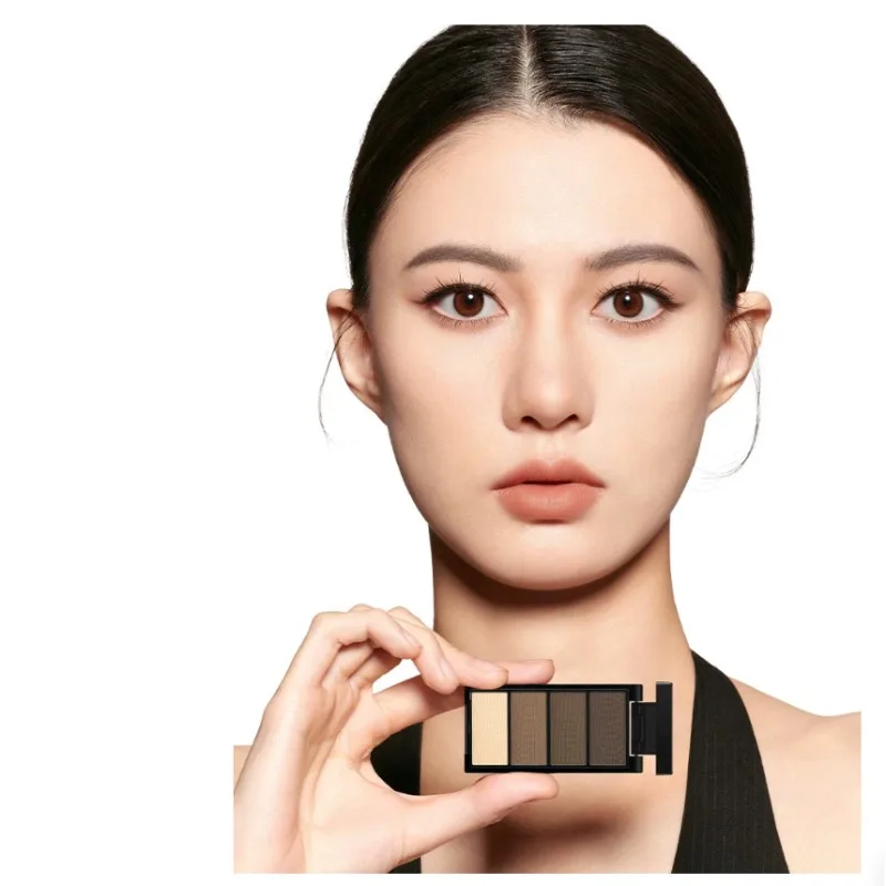 Perfect Diary 4-Color Eyebrow Powder Natural Long-Lasting Non-Fade,Smudge-Proof & Waterproof,All-Day Wear Brow Palette