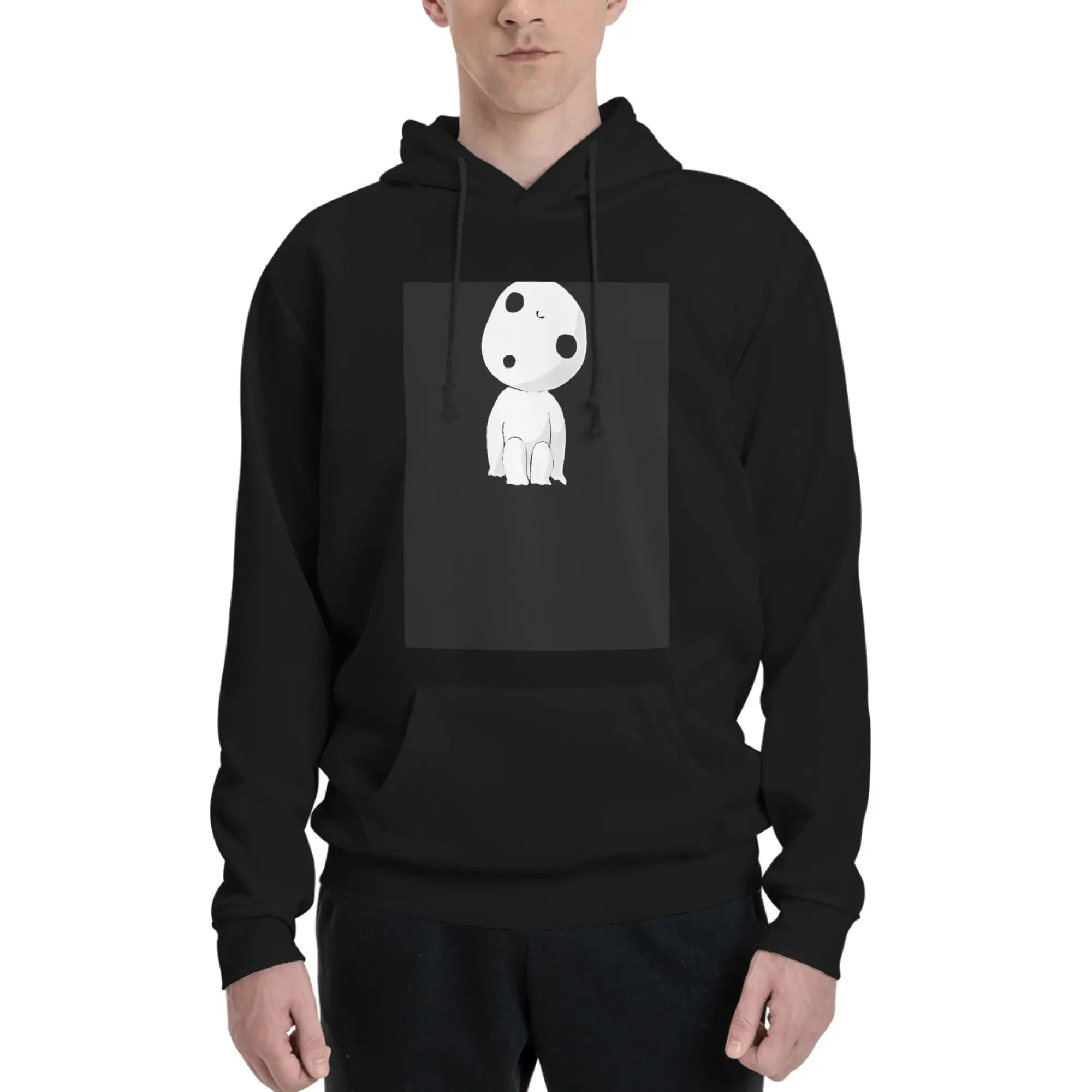 

Свитшот Kodama Spirit однотонного цвета, унисекс, не деформируется, с капюшоном