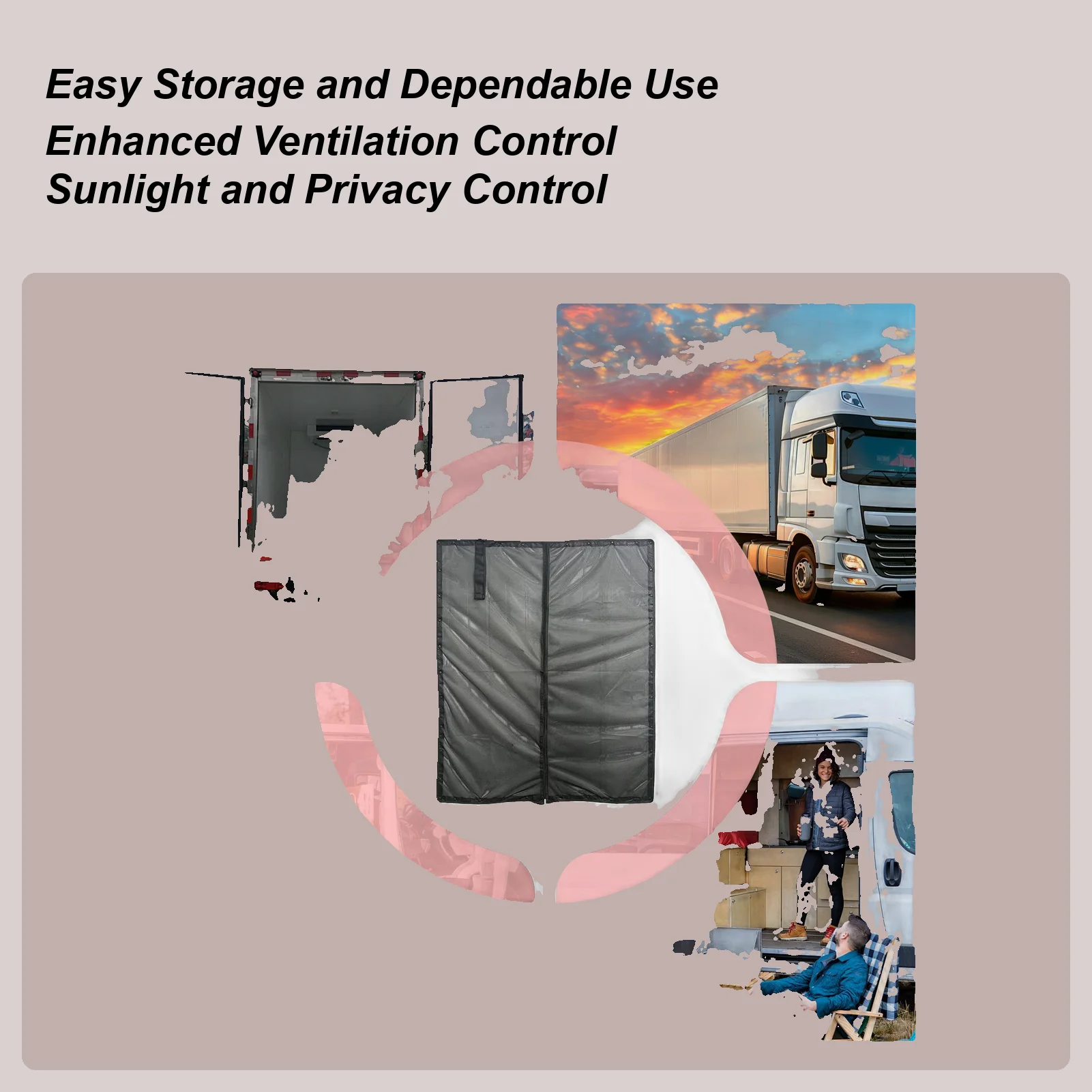 

Замена двери экрана автофургона, магнитная сменная сетка, защитная дверная сетка для экрана конфиденциальности для кемпинга, приключений на открытом воздухе, поездки на дорогу