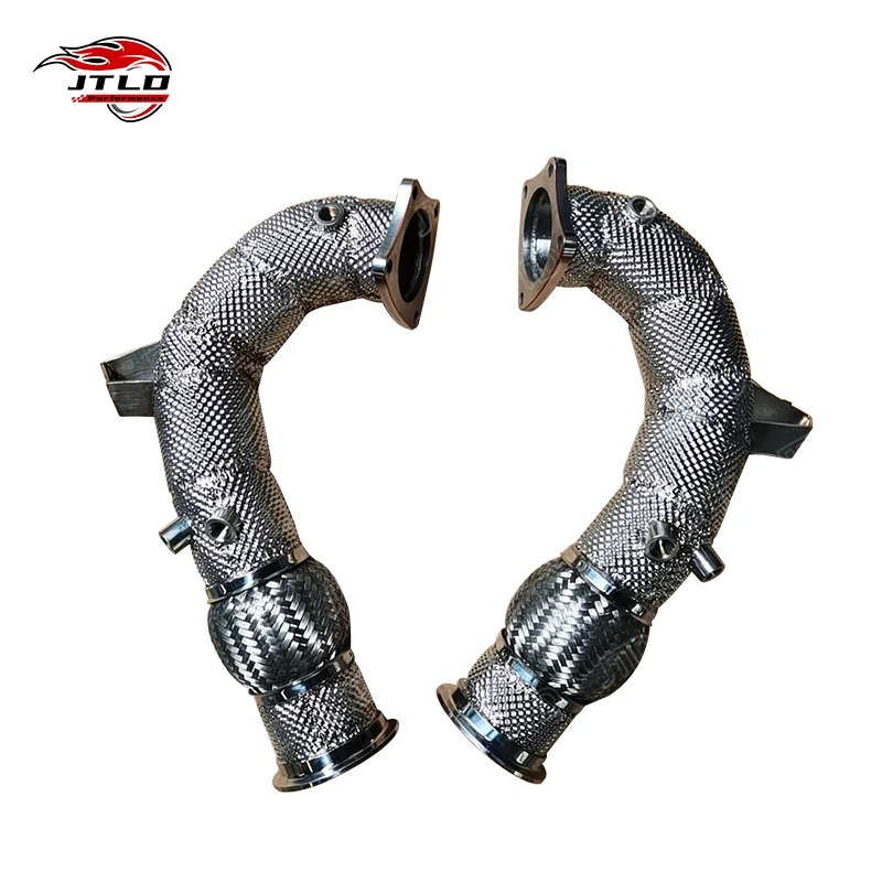 For 2024 Audi R8 V10 Performance Downpipe 304 Stainless Steel High Flow Professional Service For 4S Coupe/Spyder