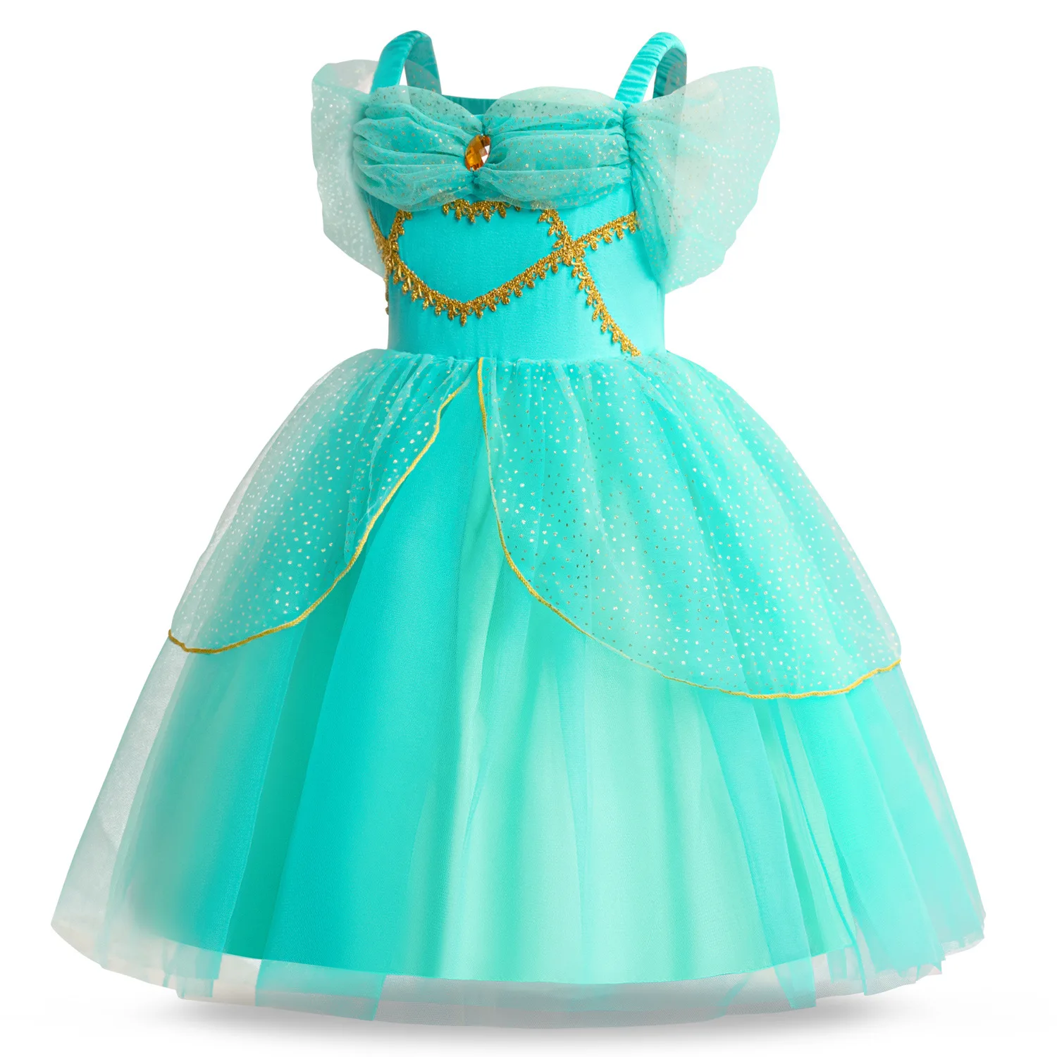 Girl Dress for Children Flying sleeve Tulle Tutu Kids Birthday Party Princess Skirt Infant Sweet Clothes Evening Dress Hallowee