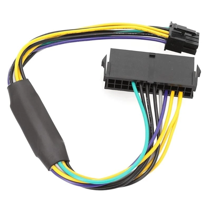 24 Pin to 8 Pin ATX Power Adapter Cable for Optiplex 3020 7020 9020 Power Cord 