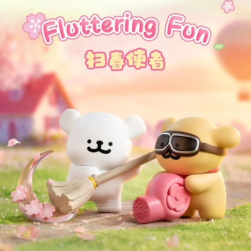 Maltese Romantic Sakura Series Blind Box Cute Collectible Figures, Kawaii Home Decoration Mistery Box Surprise Toy Birthday Gift