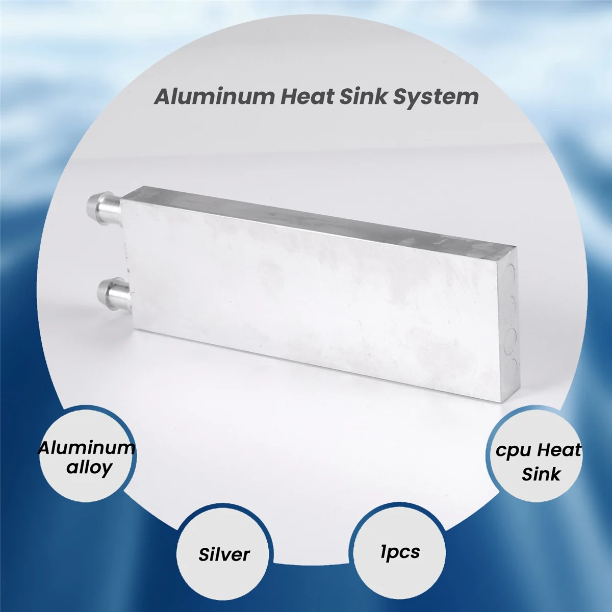 SMIEA радиатор процессора из алюминиевого сплава 40x120 мм блок водяного охлаждения жидкий водяной охладитель радиатор для ПК ноутбука