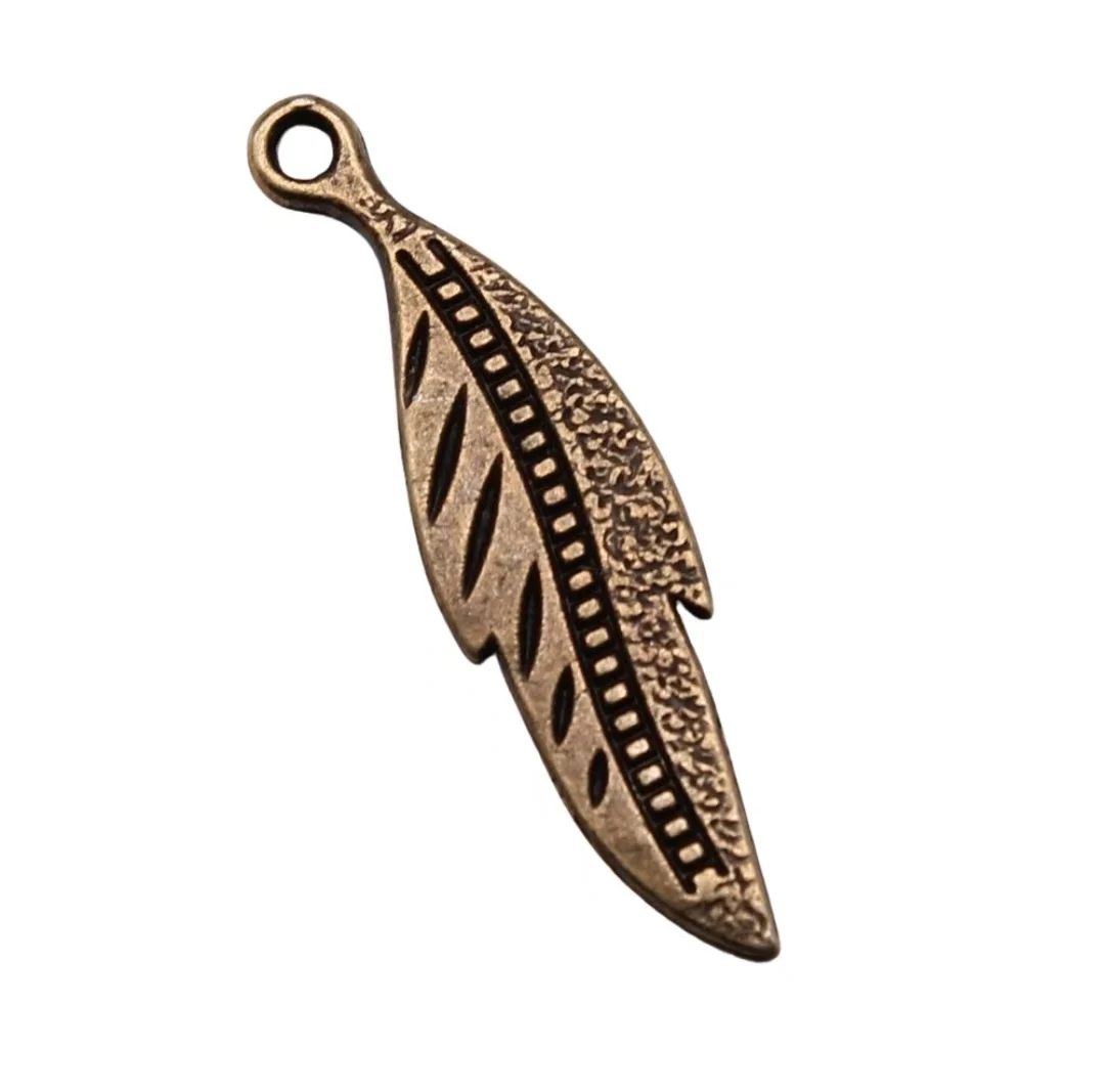 

8pcs 32x9mm Zinc alloy metal tibetan silver,antiqued bronze plated charm T2381H for jewelry making