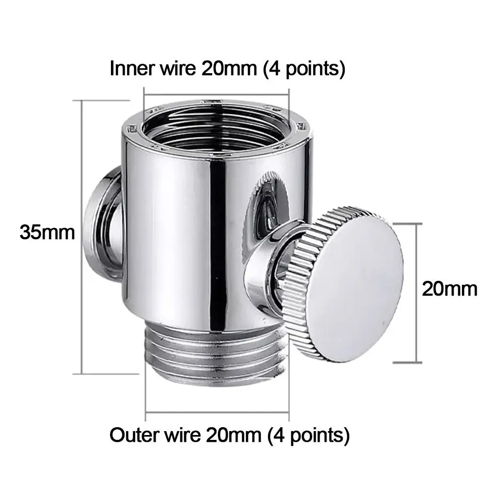 Adjustable Shower Head Arm Diverter Flow Limiter Water Pressure Control Water Stop Valve Water Flow Regulator Bathroom Parts