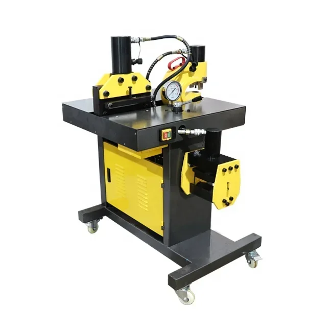 DHY-150D CNC hydraulic Copper steel sheet metal Busbar Cutting Bending And Punching Machine portable busbar bending machine