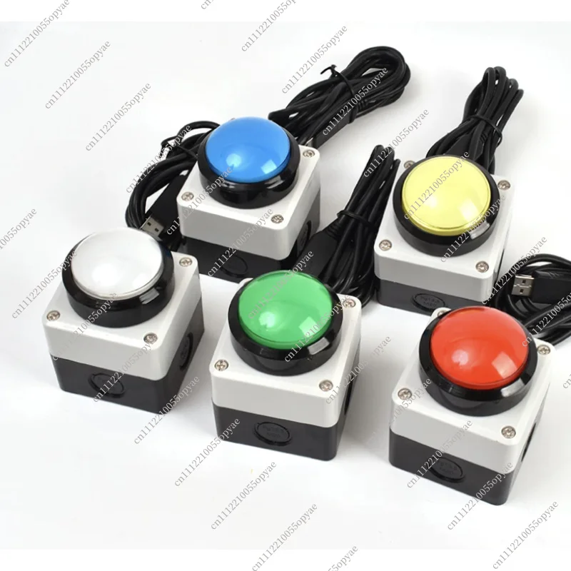 62mm Wireless Custom USB Remote Buzzer Macro Programming Key for Keyboard Mouse Shortcut Button