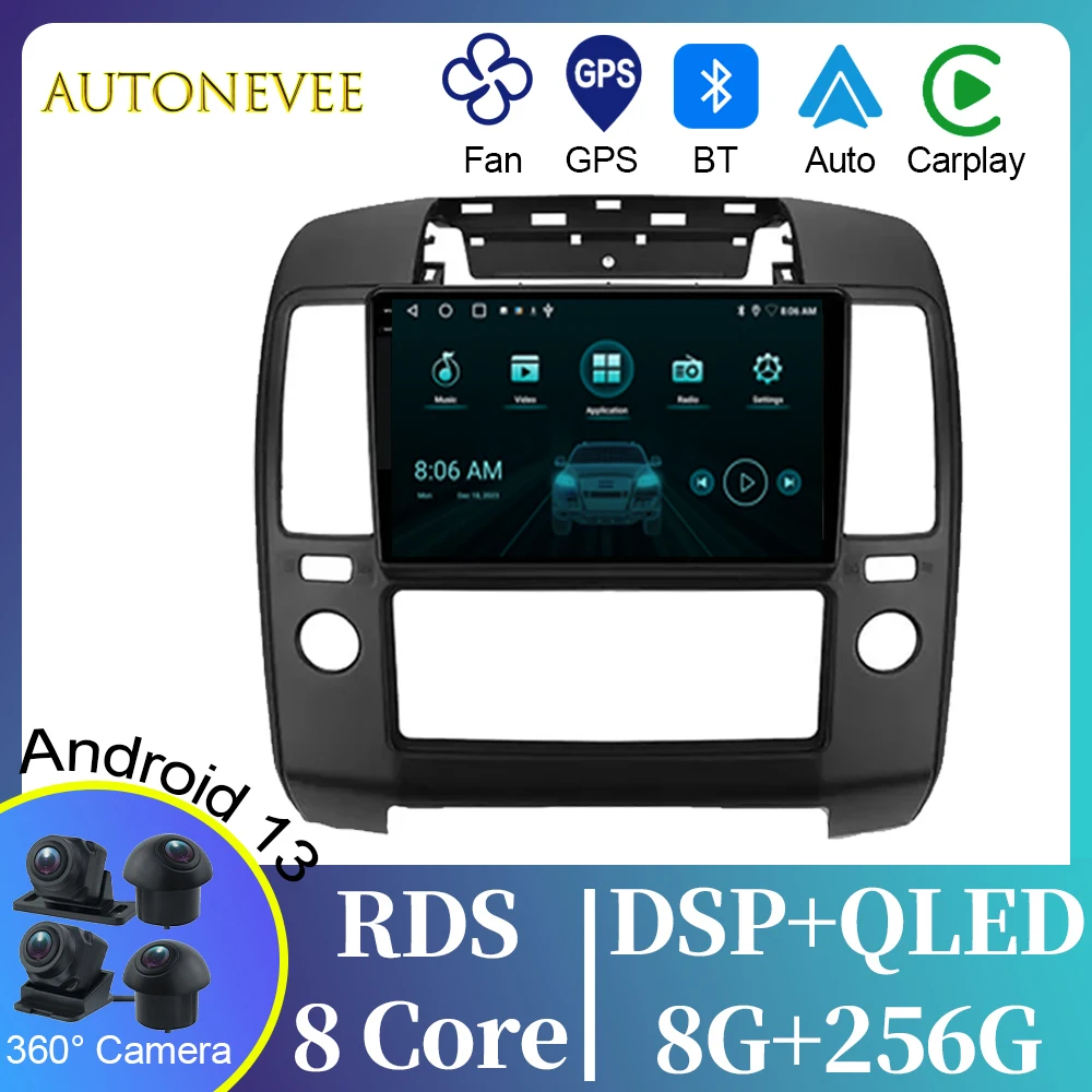 

Video Player For Nissan Navara 3 D40 2004 - 2010 Android Auto Car Radio GPS Navigation Multimedia Stereo Carplay No 2din DVD