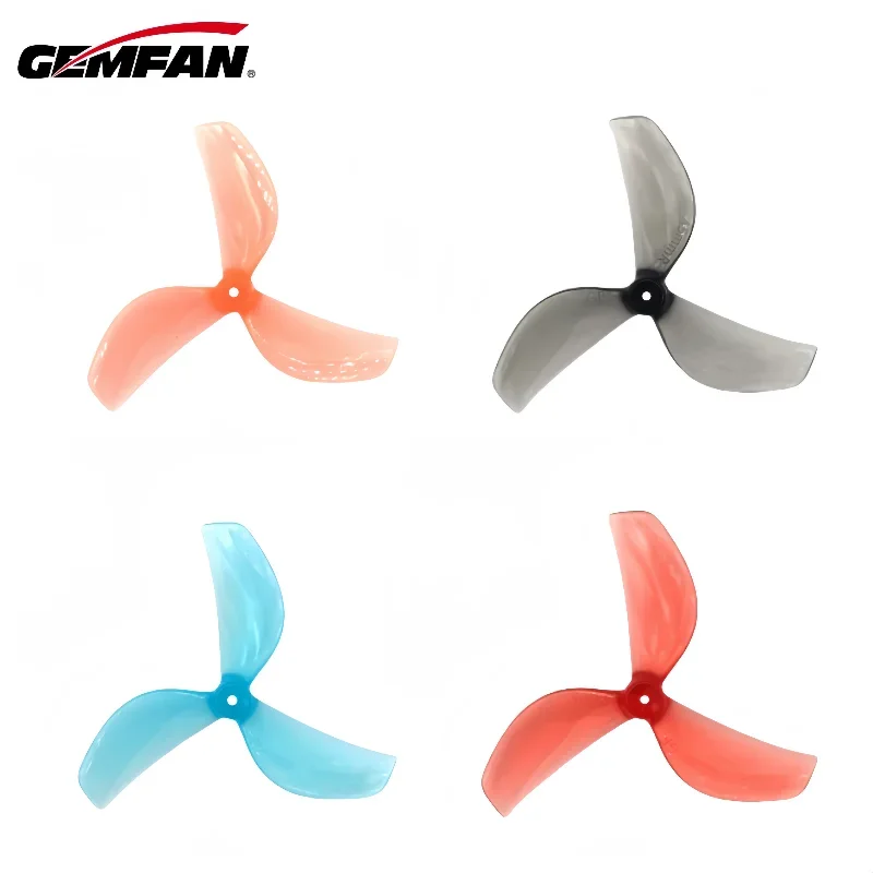 4Pairs/8pcs Gemfan 45mm 3-Blade PC Propeller 1mm/1.5mm for RC FPV Racing Freestyle 1.8inch Cinewhoop Toothpick Drones DIY Parts