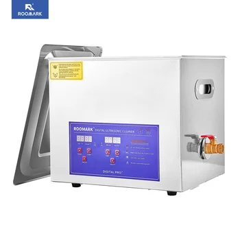 Roomark 2L ทำความสะอาดอัลตราโซนิก, 30L 15L 10L 3L 6.5L พร้อมเครื่องทำความร้อนในนาฬิกาดิจิตอลเครื่องใช้ในบ้านเครื่องซักผ้าแบบพกพาสแตนเลส