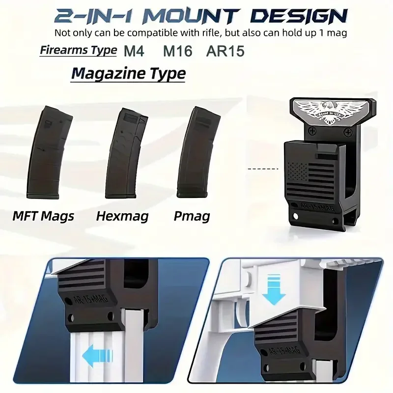 Soporte de gancho de material ABS para pistola, montaje en pared