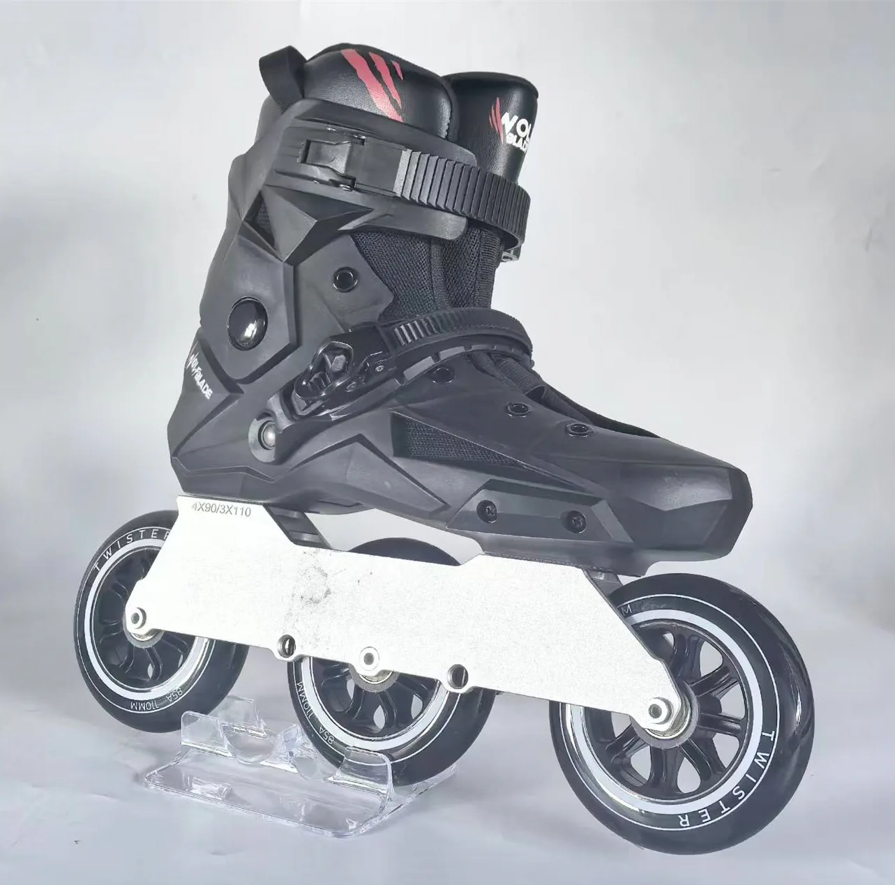 4-Wheel Hard Shell Speed Skates, PU Wheels Unique Design, High Performance Inline Skates for Men Women, Smooth Outdoor Gear