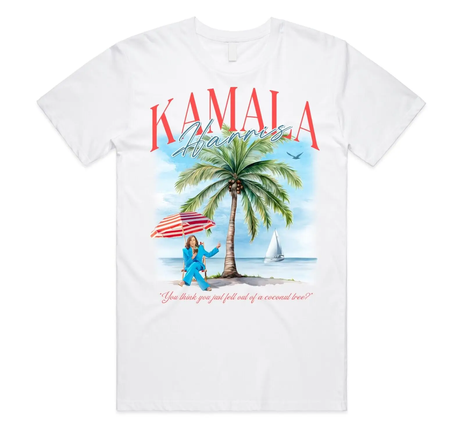 

Kamala Harris 2024 3 T shirt Top US President Election Coconut Tree Meme