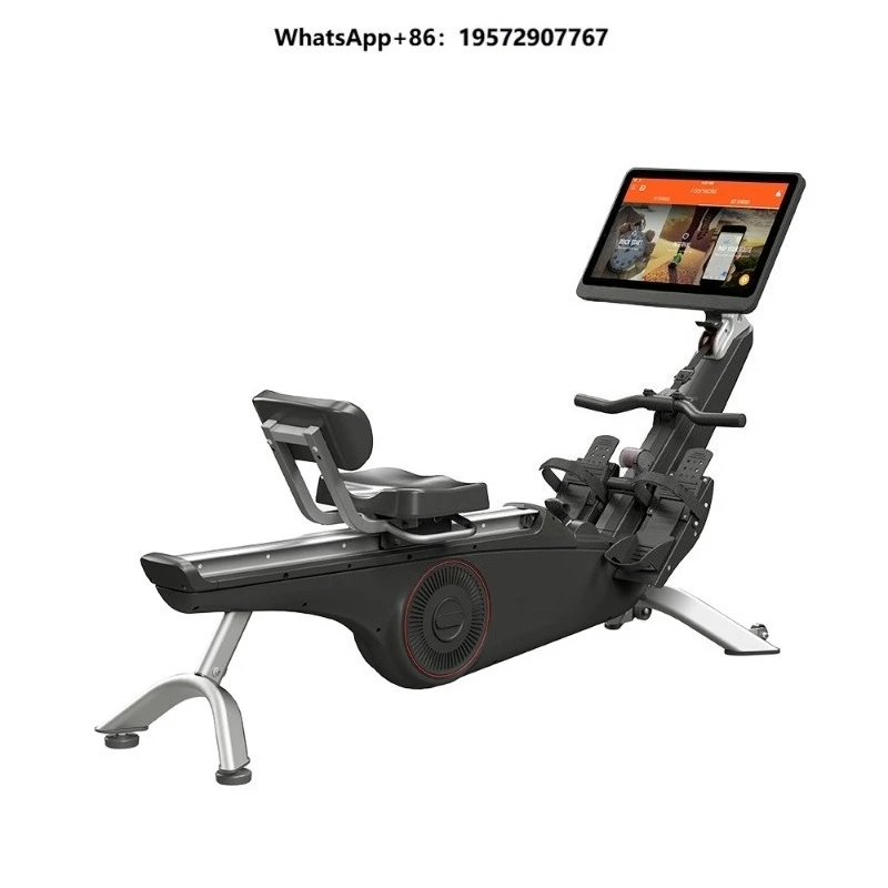 High Quality Lightweight Commercial Rower Large Display Screen Backrest Reluctance Rowing Machine