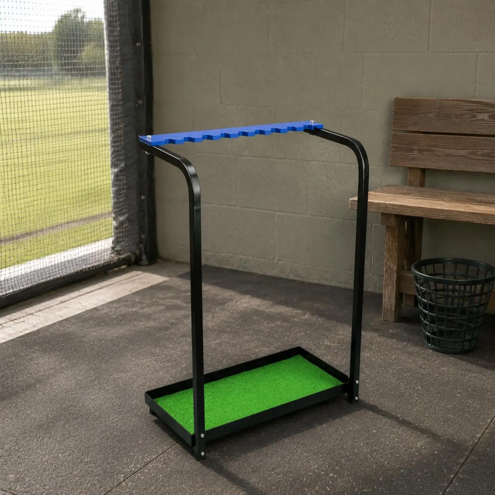 9compartment Sporting Rack Sturdy Sporting Club Rack Metal Frame