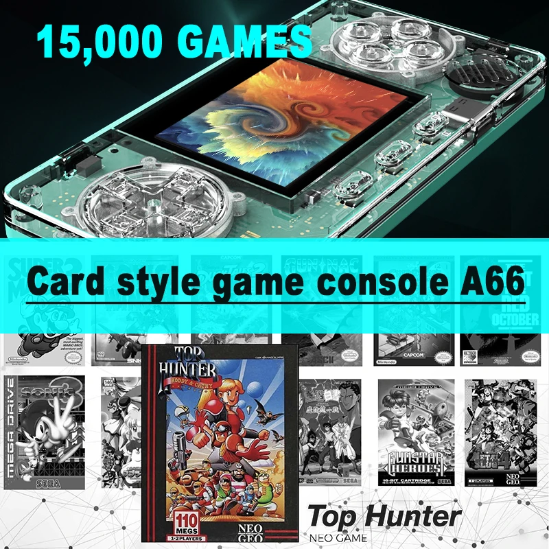 Trimui Model S New Blue 2.0Inch Screen Retro Video Game Console 10 Simulators Over 5,000 Installed Pocketable Gaming Consoles