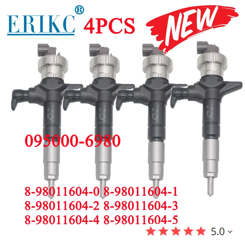 

4PCS 8-98011604-2 8-98011604-3 Auto Fuel Nozzle Injector 8-98011604-0 8-98011604-1 8-98011604-4 8-98011604-5 for Isuzu Holden